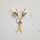 Vintage 1950s brass double wall sconce in the Italian Stilnovo style