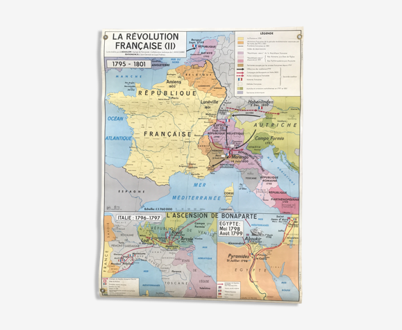 Carte scolaire de 1966 L'Europe après le congrès de Vienne - La Révolution  Française | Selency