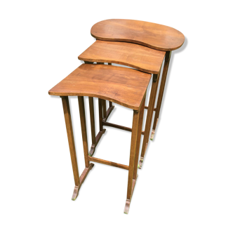 Old tables in vintage wood