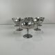 Set of 6 metal ice cream bowls, 1970 - Model F