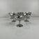 Set of 6 metal ice cream bowls, 1970 - Model F