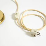 1960s Space Age brass table lamp by Kaiser Leuchten  with 3 glass globes