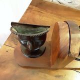 Greenhouses books bronze and wood african art