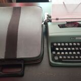 Machine à écrire Olivetti Lattera 32, verte, vintage 1965