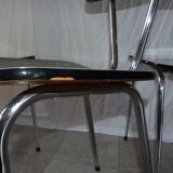Set of 4 chairs formica marbled