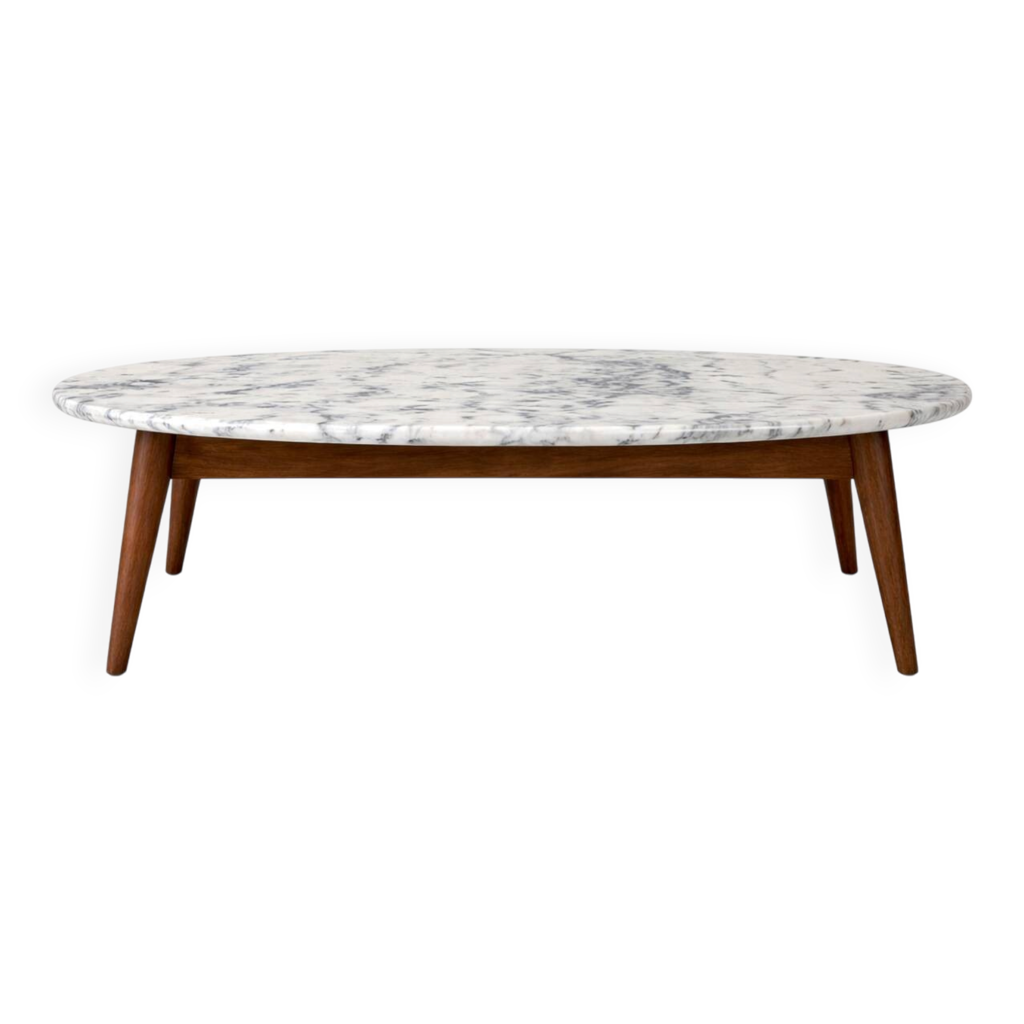 Table basse scandinave vintage en marbre