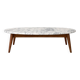 Table basse scandinave vintage en marbre
