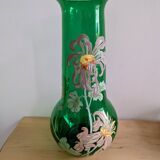 Art Nouveau vase in hand-painted blown glass – Legras style