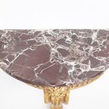 Pair of Louis XVI style consoles from the Napoleon III period. Circa 1880.
