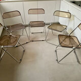 Plia 5 chairs by Giancarlo Peretti for Castelli vintage