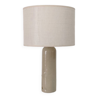 Sandstone and ecru jute lamp