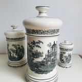 Set of 3 apothecary jars