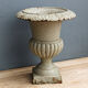 Medici vase in cast iron, celadon green
