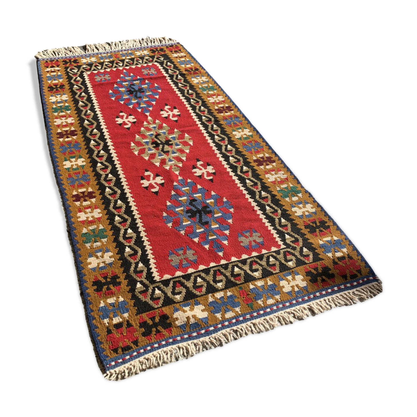 Traditional Turkish kilim carpet 186x90cm