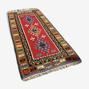 Traditional Turkish kilim carpet 186x90cm