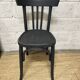Chaise bistrot noir mat patinée