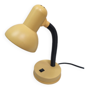 Yellow metal desk lamp