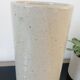 Vintage glazed stoneware cylinder vase - 1970