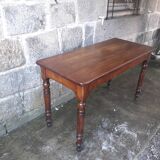 Wooden bistro table, legs turned 125 cm