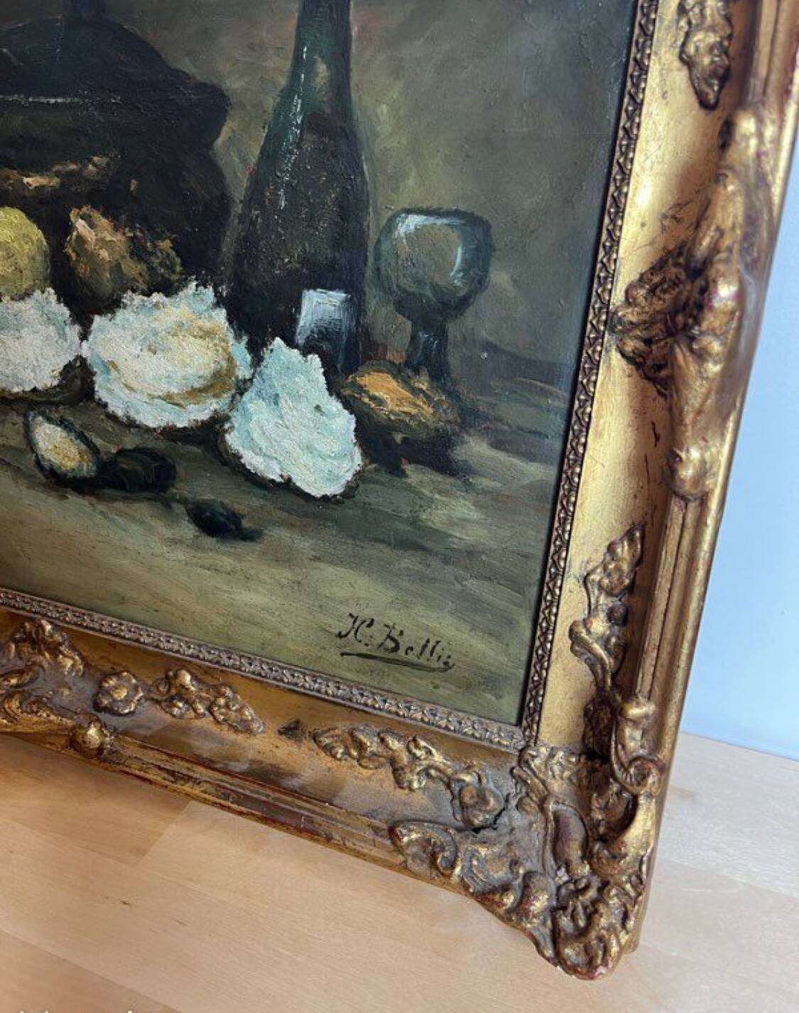 Still life signed Hubert Bellis - Oil painting
