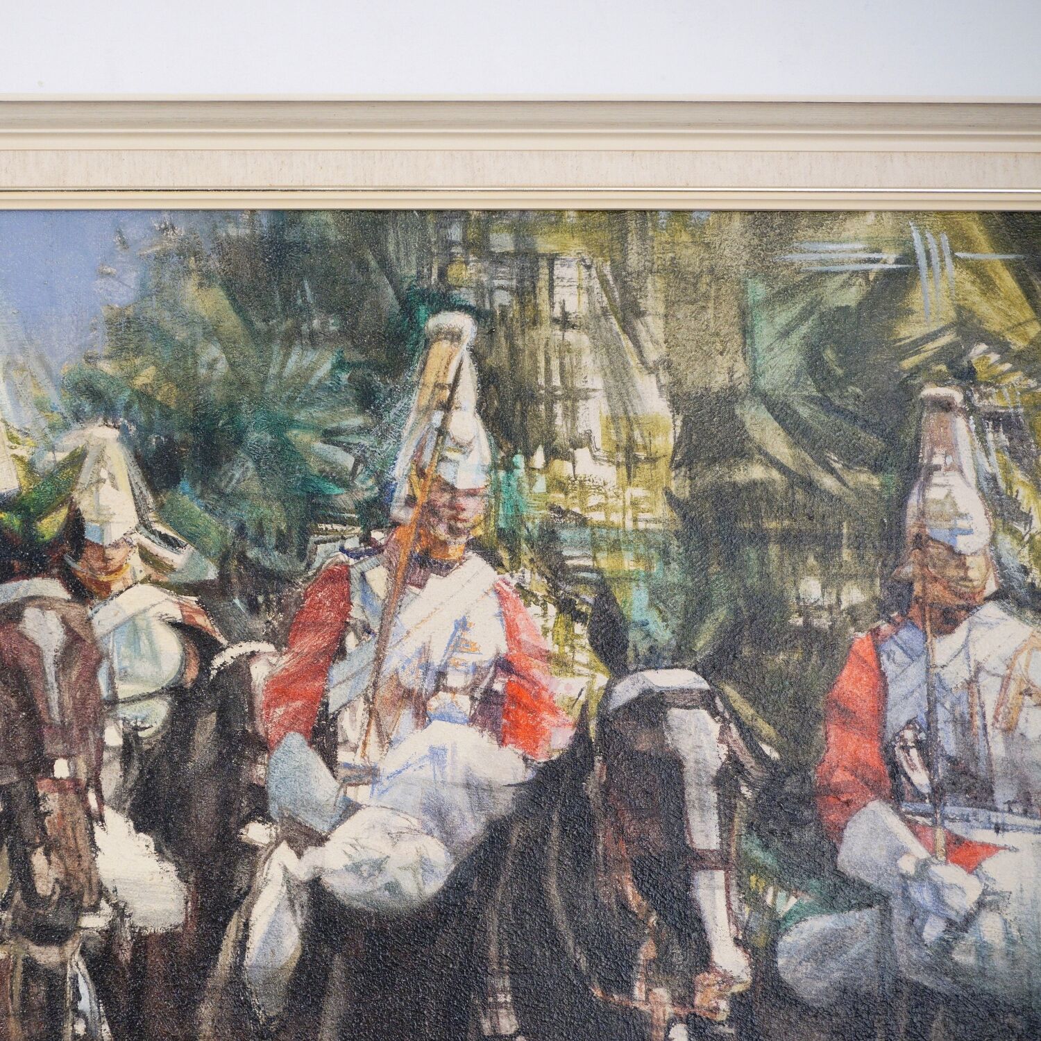 Oil on canvas painting by Eric Mason Up the Mall 1970