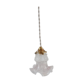 Suspension lampe tulipe ancienne début XXème