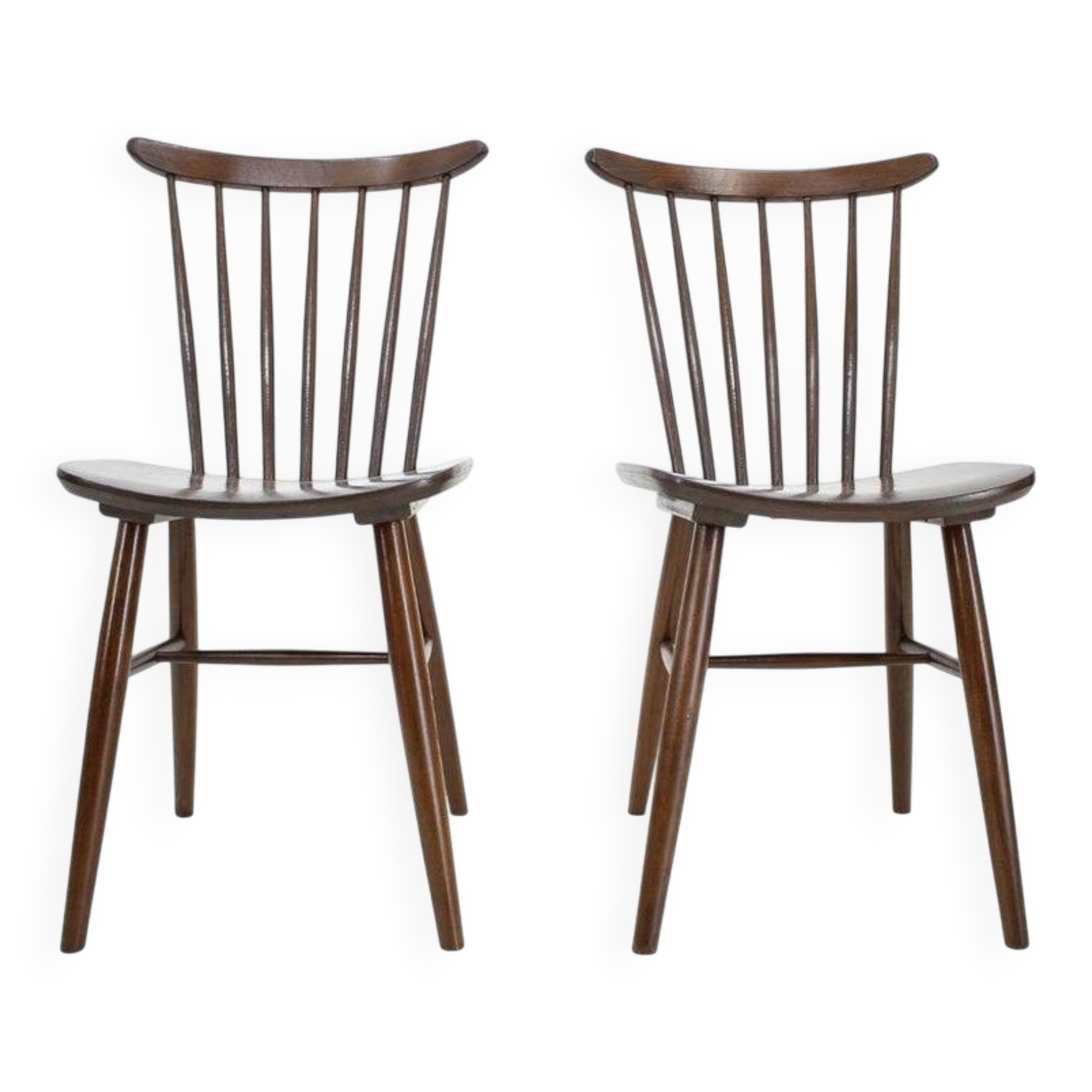 Set of Two Scandinavian Style Dinning Chairs, 1960s