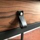 Wooden and black desk