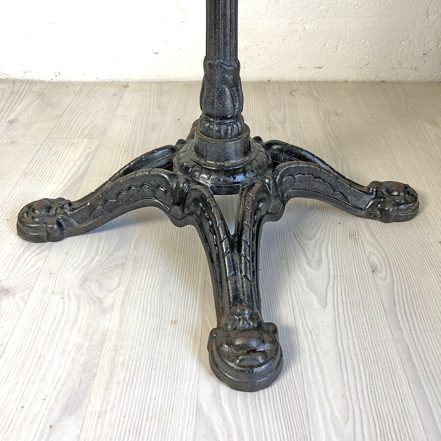 Table bistro wood and cast iron