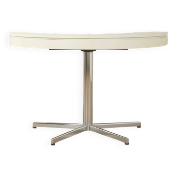 Extendable butterfly dining table, 1970s Space Age style