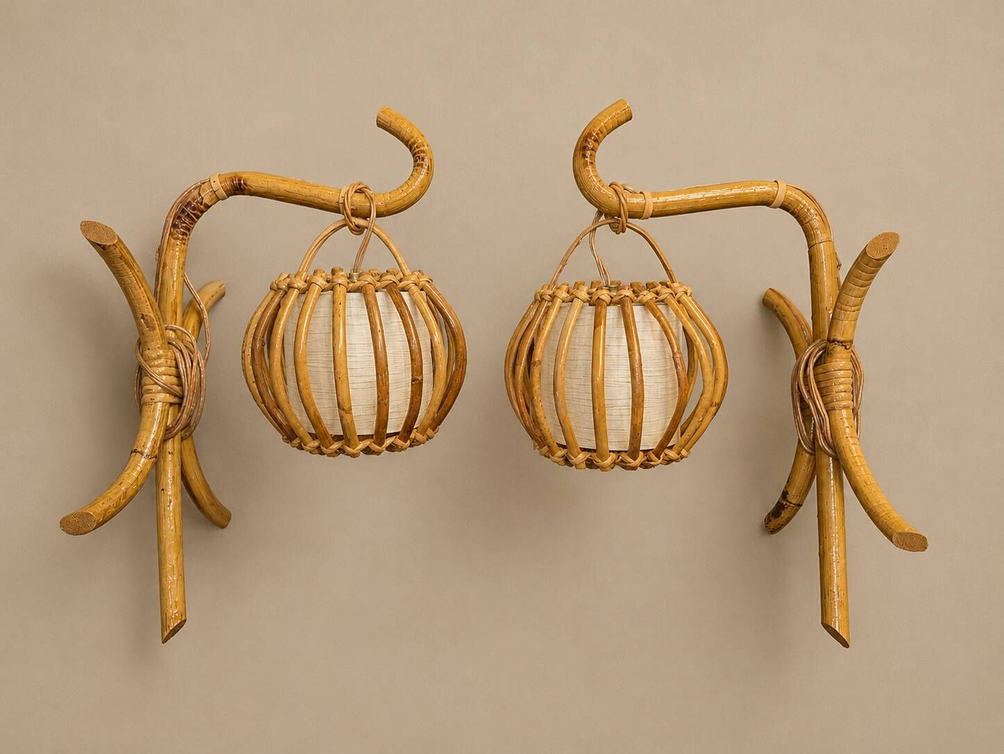 Pair of wall lights by Louis Sognot, 1960