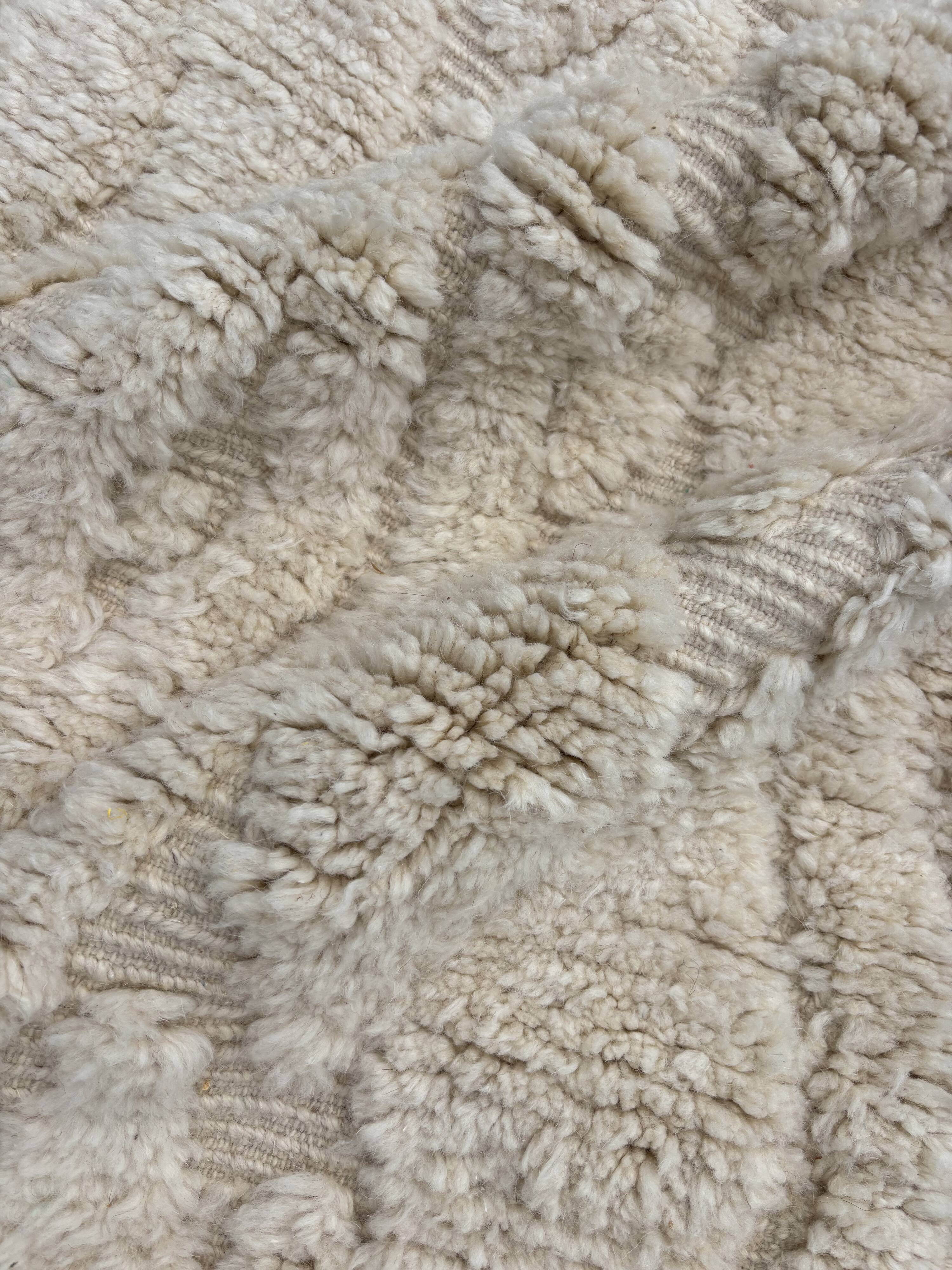 Berber Mrirt White hallway rug 95x390 cm