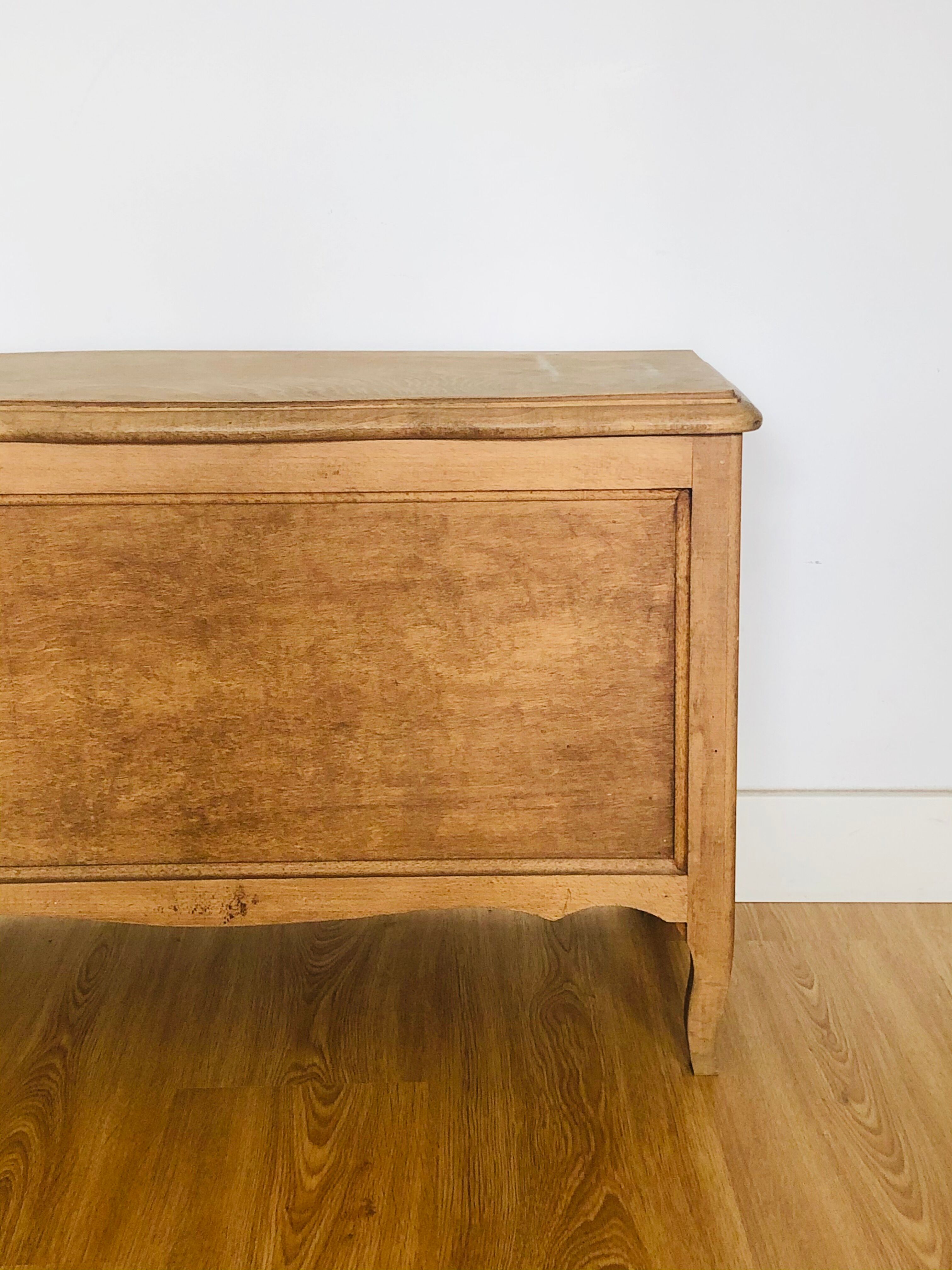 Old wooden storage box L75cm