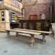 Pair of oak benches