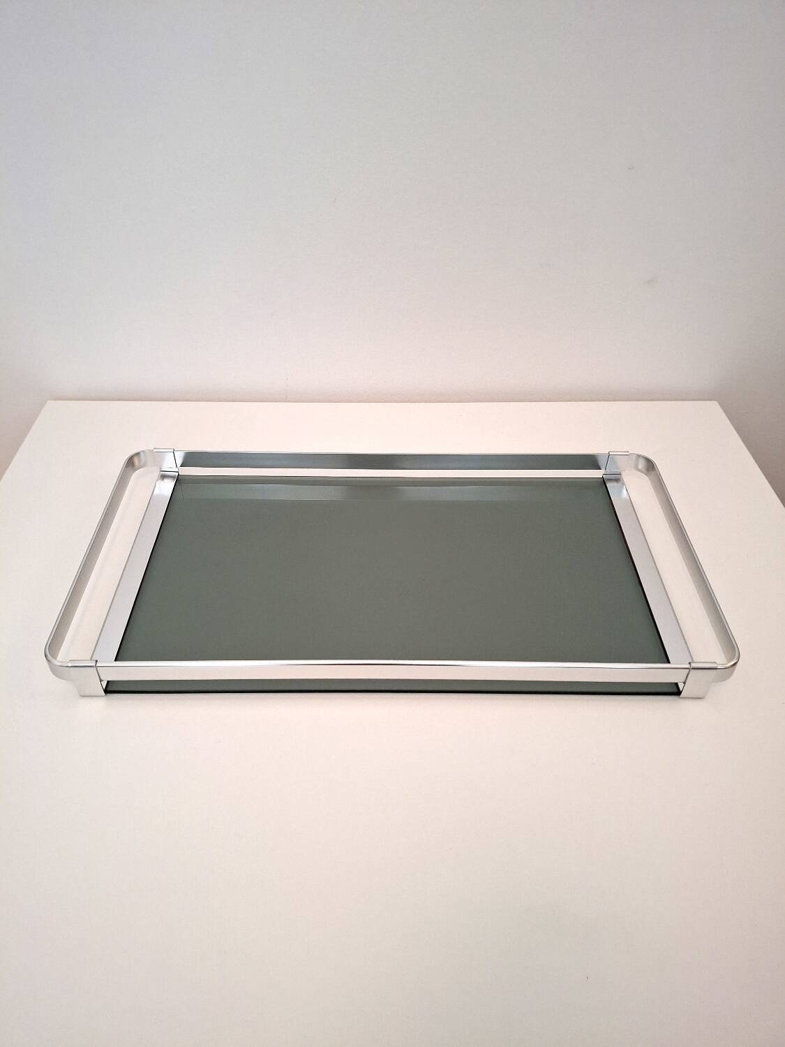 Plateau vintage italien de style Bauhaus (années 1970)