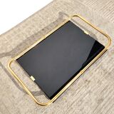 Black and gold serving tray circa 1960