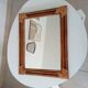 Vintage bamboo and rattan mirror from the 60s/70s, 50*40 cm.