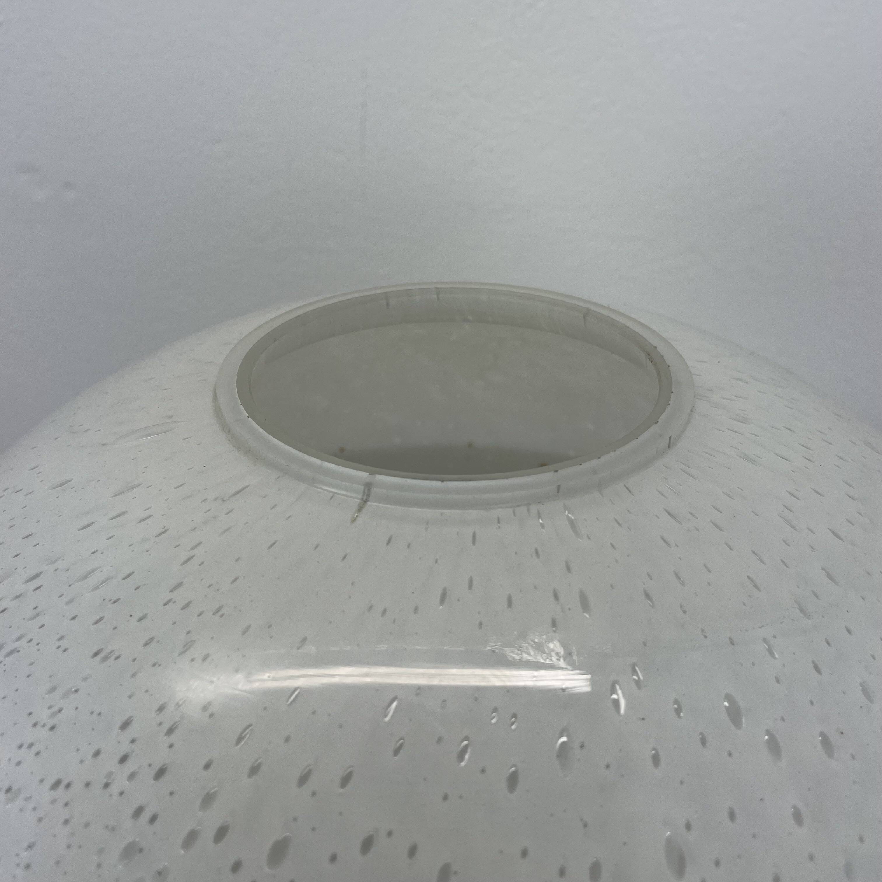 Large 36cm ufo glass table light made by glashütte limburg, germany, 1970s