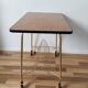 Table porte vinyles, porte électrophone, tourne-disques  , porte-revues   ,années 50