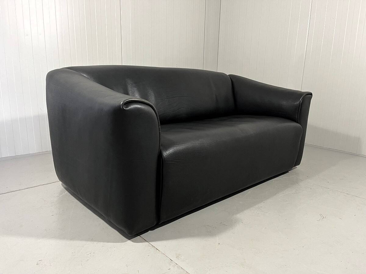 De Sede DS 47 dark brown neckleather 2-1/2 seats sofa