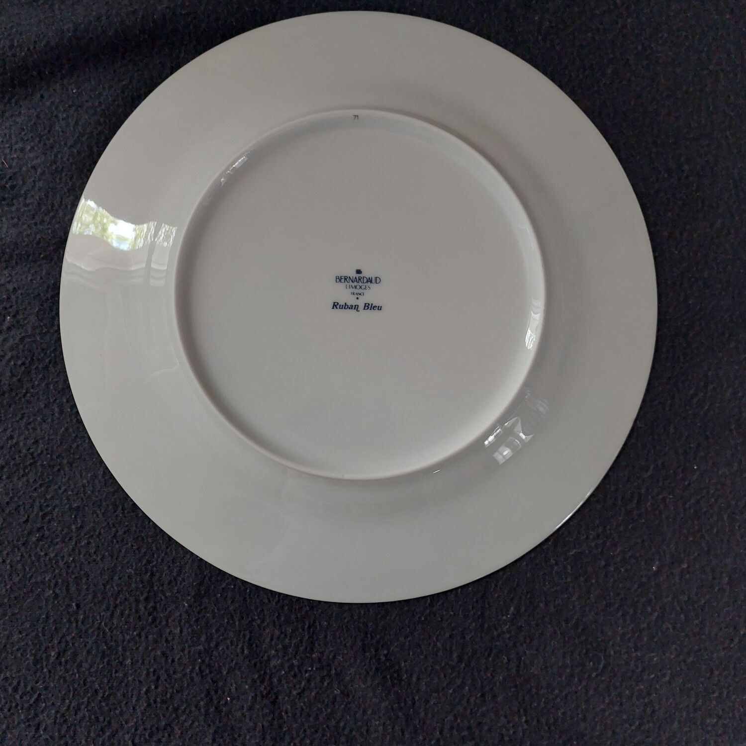 Set of 6 flat plates Bernardaux