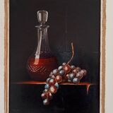 Still life table, oil on canvas, signed Pacetti