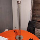 Modernist floor lamp in acrylic glass and brass 1950s