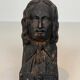 Pair of Cast Iron Andirons in the Likeness of Beethoven. France. Circa 1900.