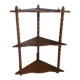 Hanging corner wall shelf