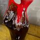Vallauris Glazed Ceramic Pitcher Vase - Free Form H 22 cm
