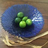 Cobalt blue glass dish