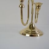 Vintage Brass Candlestick, Czechoslovakia, 1960's.