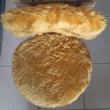 Chaise moumoute moutarde pelfran