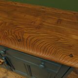 Vintage blue painted Ercol sideboard